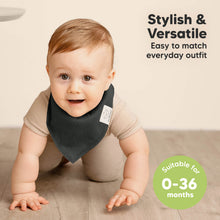Load image into Gallery viewer, 8-Pack Organic Bandana Bibs (Hunter)
