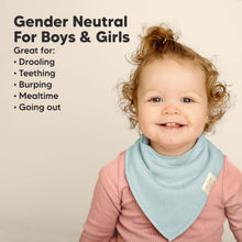 Load image into Gallery viewer, 8-Pack Organic Bandana Bibs (Hunter)
