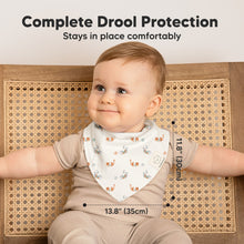 Load image into Gallery viewer, 8-Pack Organic Bandana Bibs (Pets &amp; Paws)
