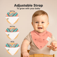 Load image into Gallery viewer, 8-Pack Organic Bandana Bibs (Wildscape)
