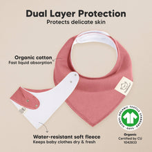 Load image into Gallery viewer, 8-Pack Organic Bandana Bibs (Muted Pastel)
