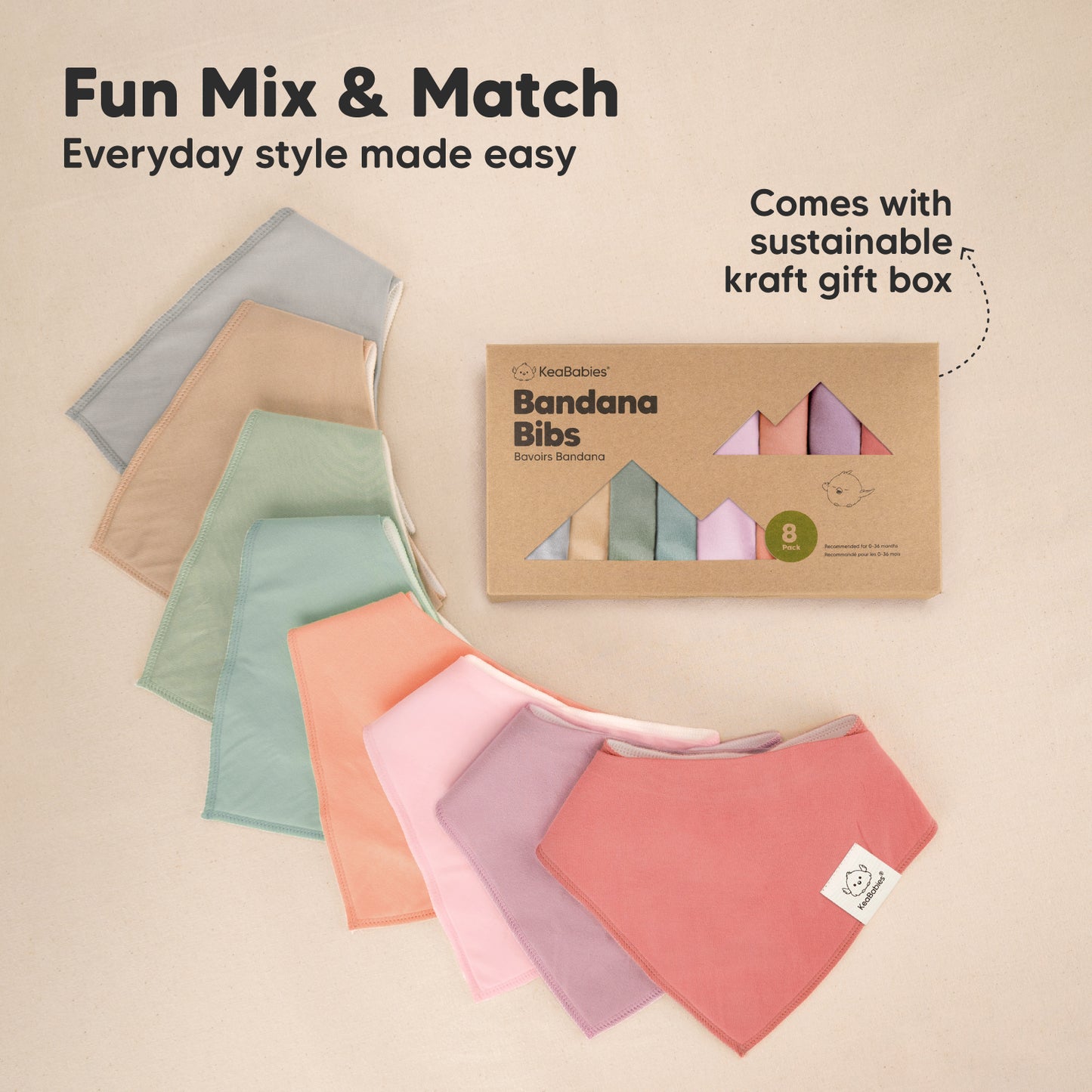 Fun Mix & Match, Everyday style made easy, comes with sustainable kraft gift box 32612026810554