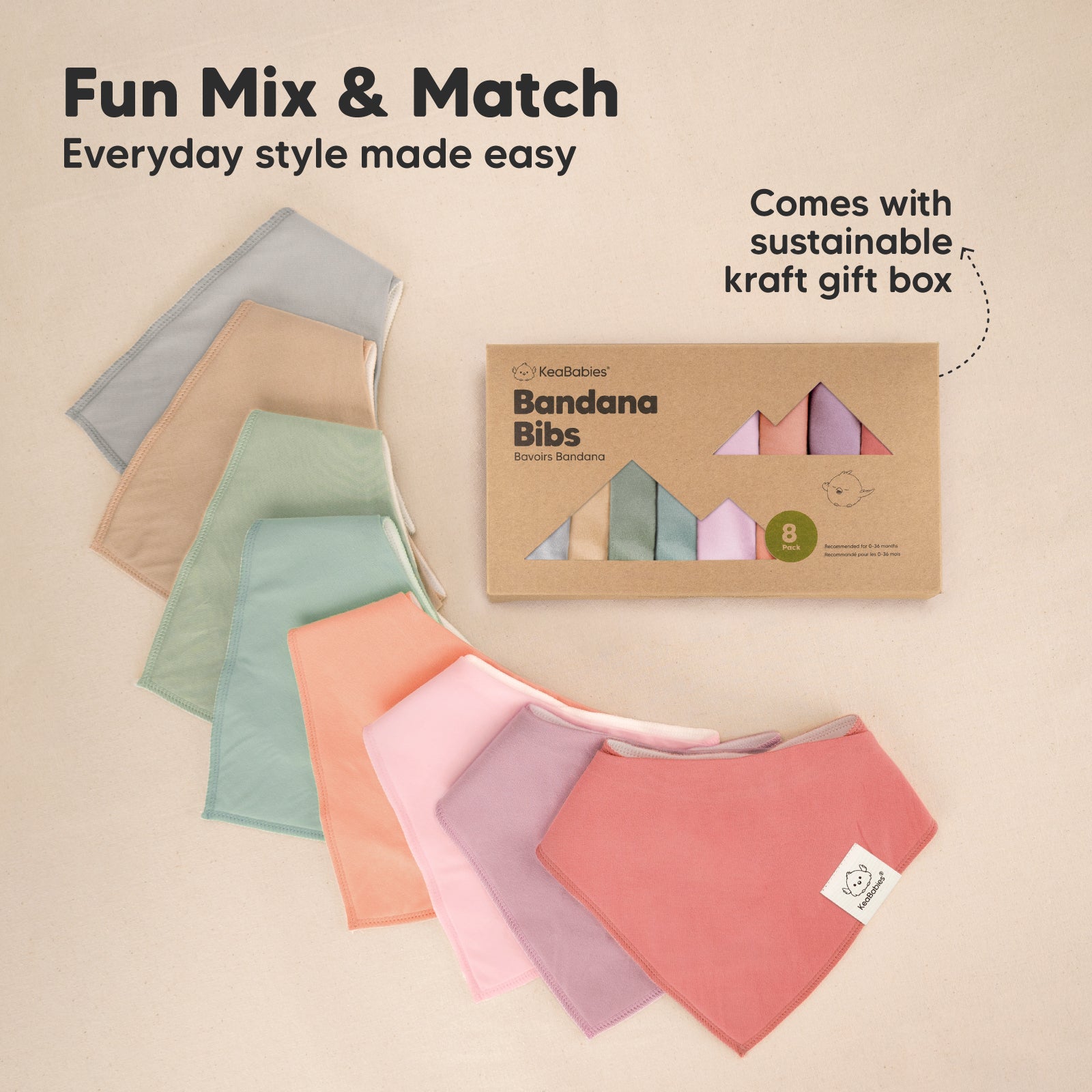 Fun Mix & Match, Everyday style made easy, comes with sustainable kraft gift box 32612026810554