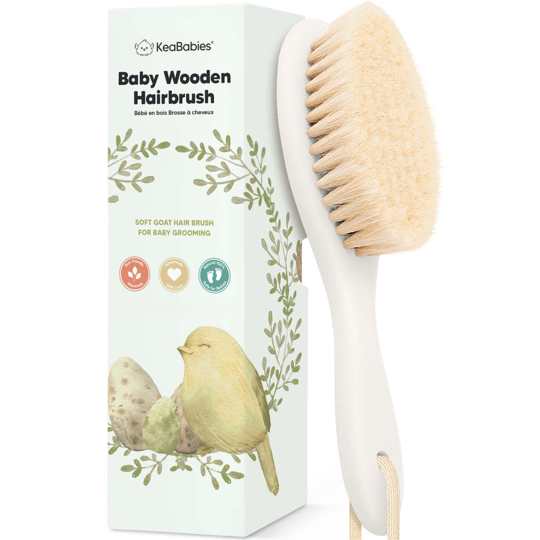 Baby Hair Brush (Vanilla, Oval)