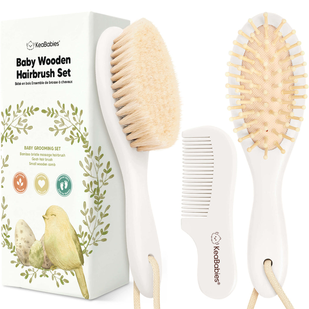 Baby Hair Brush and Comb Set (Vanilla)