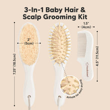 Load image into Gallery viewer, Baby Hair Brush and Comb Set (Vanilla)
