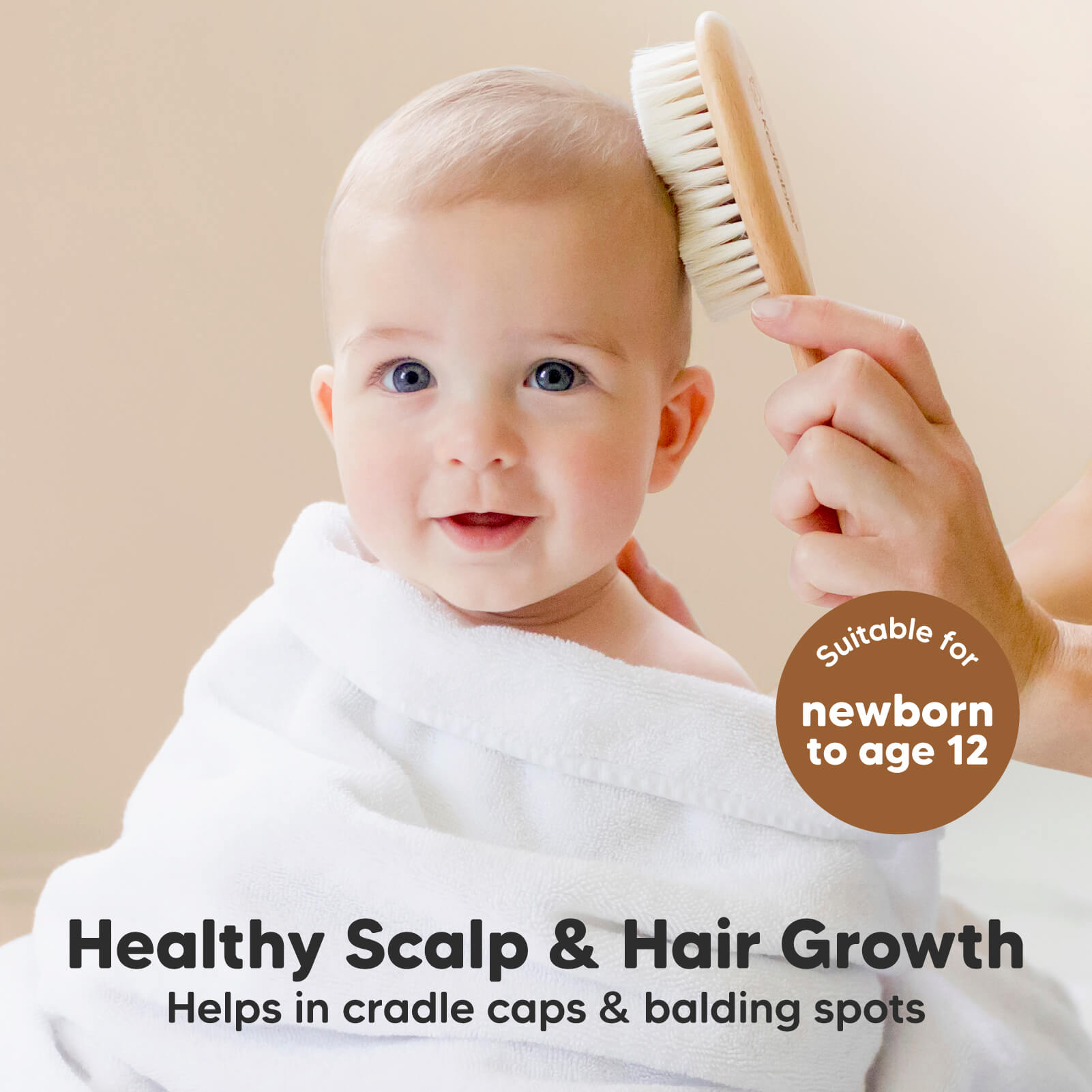 Healthy Scalp & Hair Growth - Helps in cradle caps & balding spots (Suitable for newborn to age 12)
 26033091182778