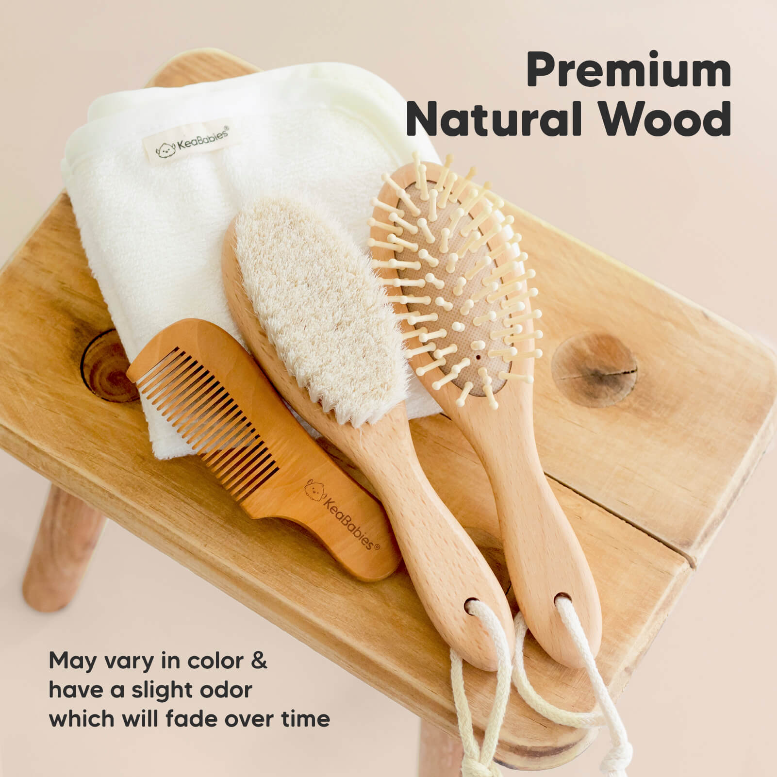 Premium Natural Wood - May vary in color & have a slight odor which will fade over time
 26033091313850