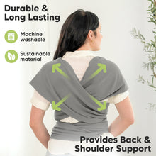 Load image into Gallery viewer, KeaBabies Original Wrap Carrier (Graphite)
