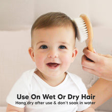 Load image into Gallery viewer, Baby Round Hair Brush and Comb Set
