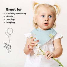 Load image into Gallery viewer, 8-Pack Organic Bandana Bibs (Muted Pastel)
