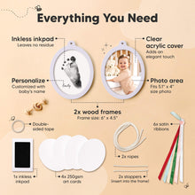 Load image into Gallery viewer, Bitsy Inkless Baby Print and Photo Ornaments (Mist Blue)
