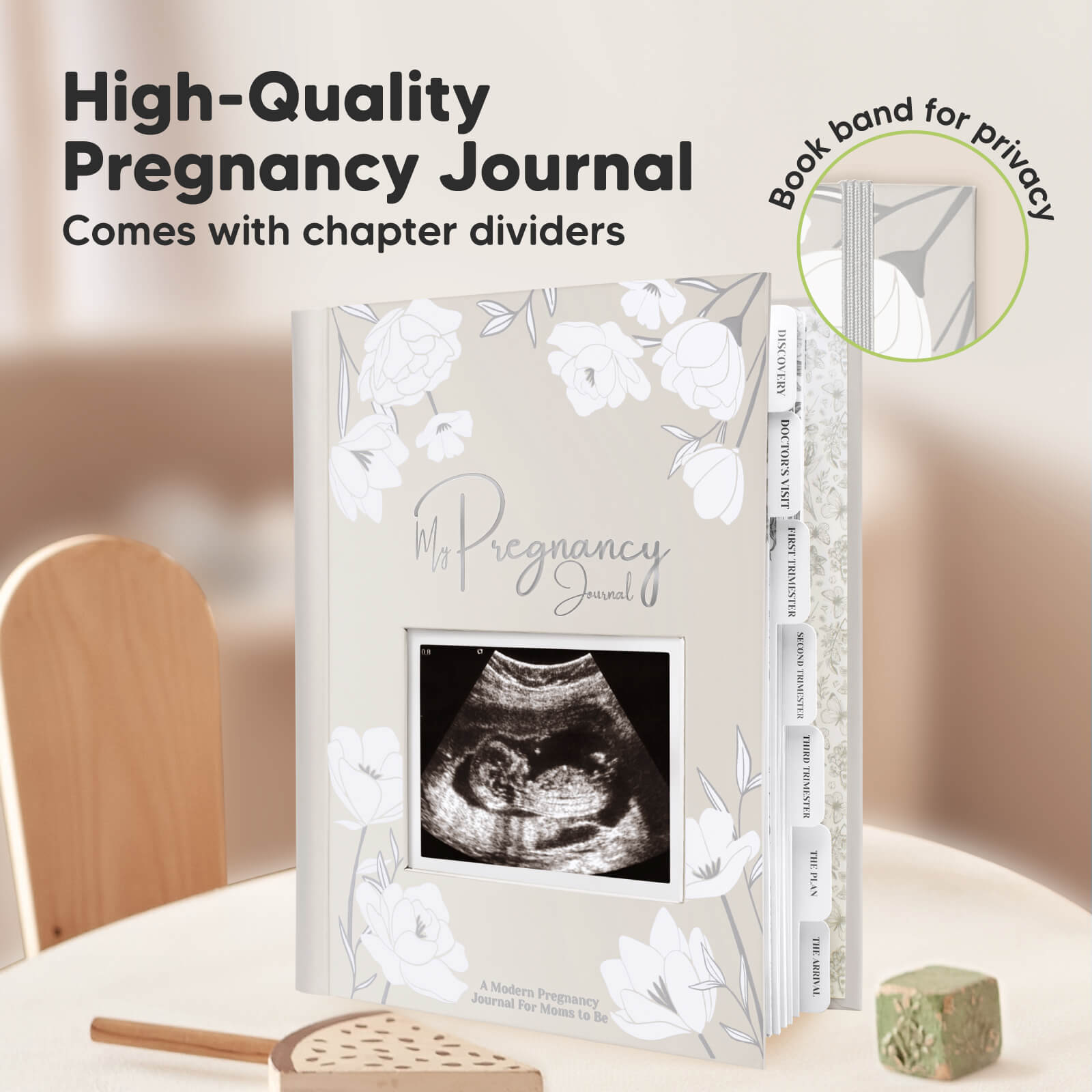 High-Quality Pregnancy Journal. 
Comes with chapter dividers 27255713661114