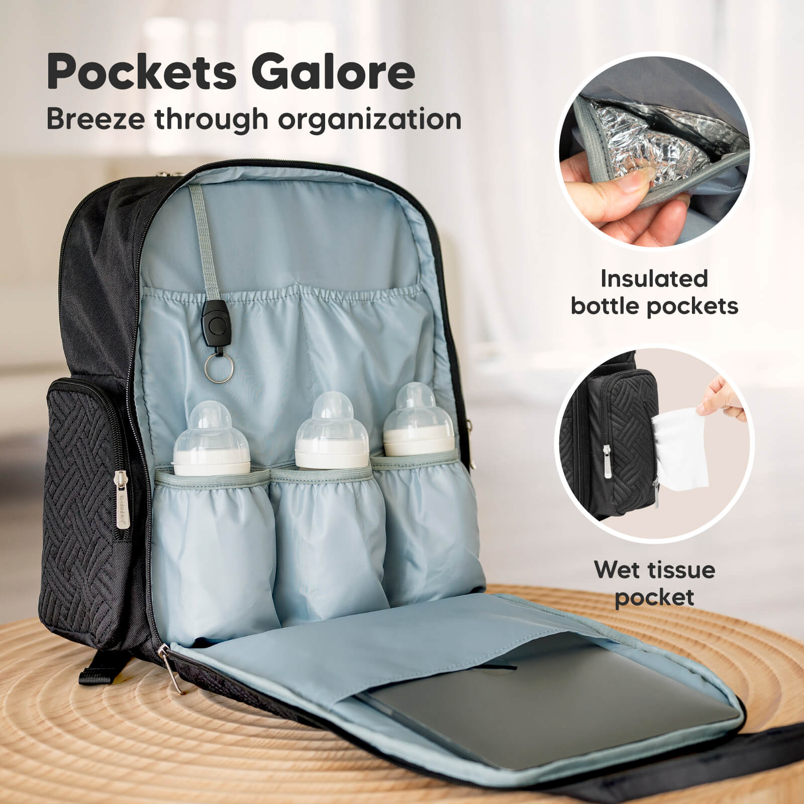 KeaBabies Bree Diaper Backpack KeaBabies Bree Diaper Backpack