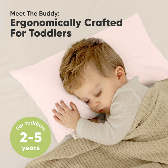 Buddy Toddler Pillow (Mist Pink)