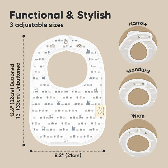 8-Pack Coast Drool Bibs (Vessels)