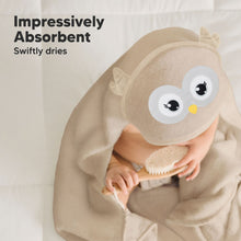 Load image into Gallery viewer, Cuddle Baby Hooded Towel (Owl)
