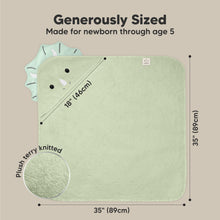 Load image into Gallery viewer, Cuddle Baby Hooded Towel (Triceratops)
