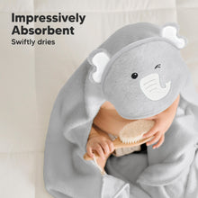 Load image into Gallery viewer, Cuddle Baby Hooded Towel (Elephant)
