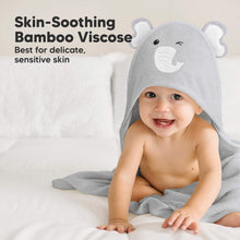 Load image into Gallery viewer, Cuddle Baby Hooded Towel (Elephant, Petite)
