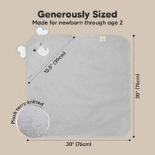 Load image into Gallery viewer, Cuddle Baby Hooded Towel (Elephant, Petite)
