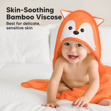 Load image into Gallery viewer, Cuddle Baby Hooded Towel (Fox)

