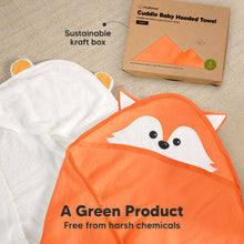 Load image into Gallery viewer, Cuddle Baby Hooded Towel (Fox)
