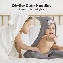 Load image into Gallery viewer, Cuddle Baby Hooded Towel (Shark)
