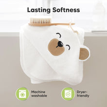 Load image into Gallery viewer, Cuddle Baby Hooded Towel (Grizzly, Petite)
