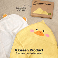 Load image into Gallery viewer, Cuddle Baby Hooded Towel (Duck, Petite)
