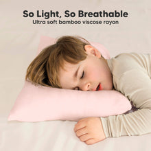 Load image into Gallery viewer, Cuddly Toddler Pillow with Pillowcase (Mist Pink)
