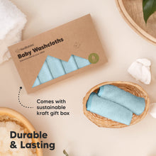 Load image into Gallery viewer, Deluxe Baby Washcloths (Bravo Blue)
