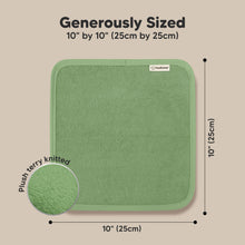 Load image into Gallery viewer, Deluxe Baby Washcloths (Meadow Green)
