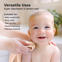 Load image into Gallery viewer, Deluxe Baby Washcloths (Peachy)
