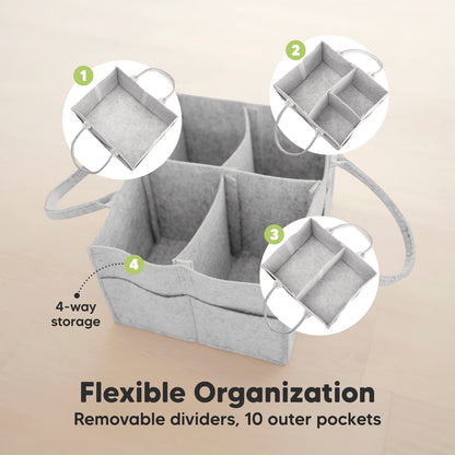 Flexible Organization
Removable dividers, 10 outer pockets
 26343184466106