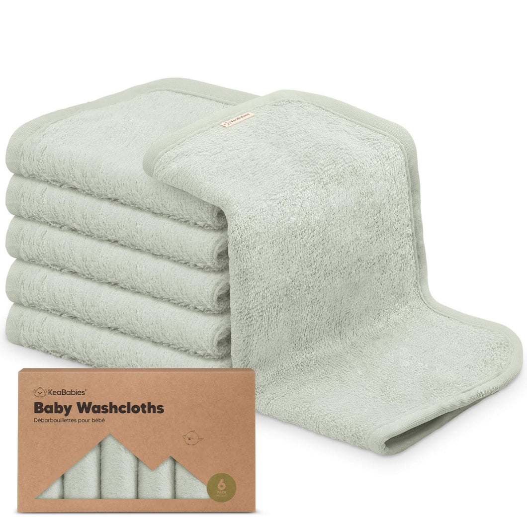 Deluxe Baby Washcloths (Dove)