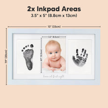 Load image into Gallery viewer, Duo Clean Touch Inkless Hand &amp; Footprint Frame Kit (Mist Blue)
