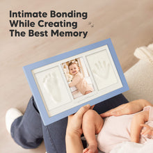 Load image into Gallery viewer, Baby Handprint &amp; Footprint Keepsake Duo Frame (Cornflower)
