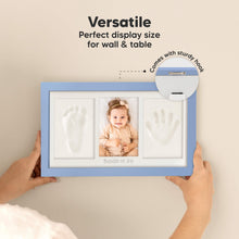 Load image into Gallery viewer, Baby Handprint &amp; Footprint Keepsake Duo Frame (Cornflower)
