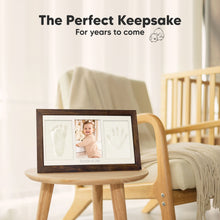 Load image into Gallery viewer, Baby Handprint &amp; Footprint Keepsake Duo Frame (Dark Walnut)
