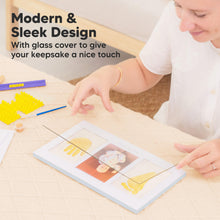 Load image into Gallery viewer, Baby Handprint &amp; Footprint Keepsake Duo Frame (Mist Blue)
