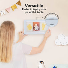Load image into Gallery viewer, Baby Handprint &amp; Footprint Keepsake Duo Frame (Mist Blue)
