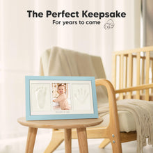 Load image into Gallery viewer, Baby Handprint &amp; Footprint Keepsake Duo Frame (Sky Blue)
