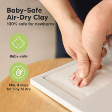 Load image into Gallery viewer, Baby Handprint &amp; Footprint Keepsake Duo Frame (Vintage Gray)
