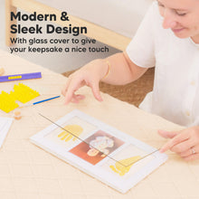 Load image into Gallery viewer, Baby Handprint &amp; Footprint Keepsake Duo Frame (Vintage White)
