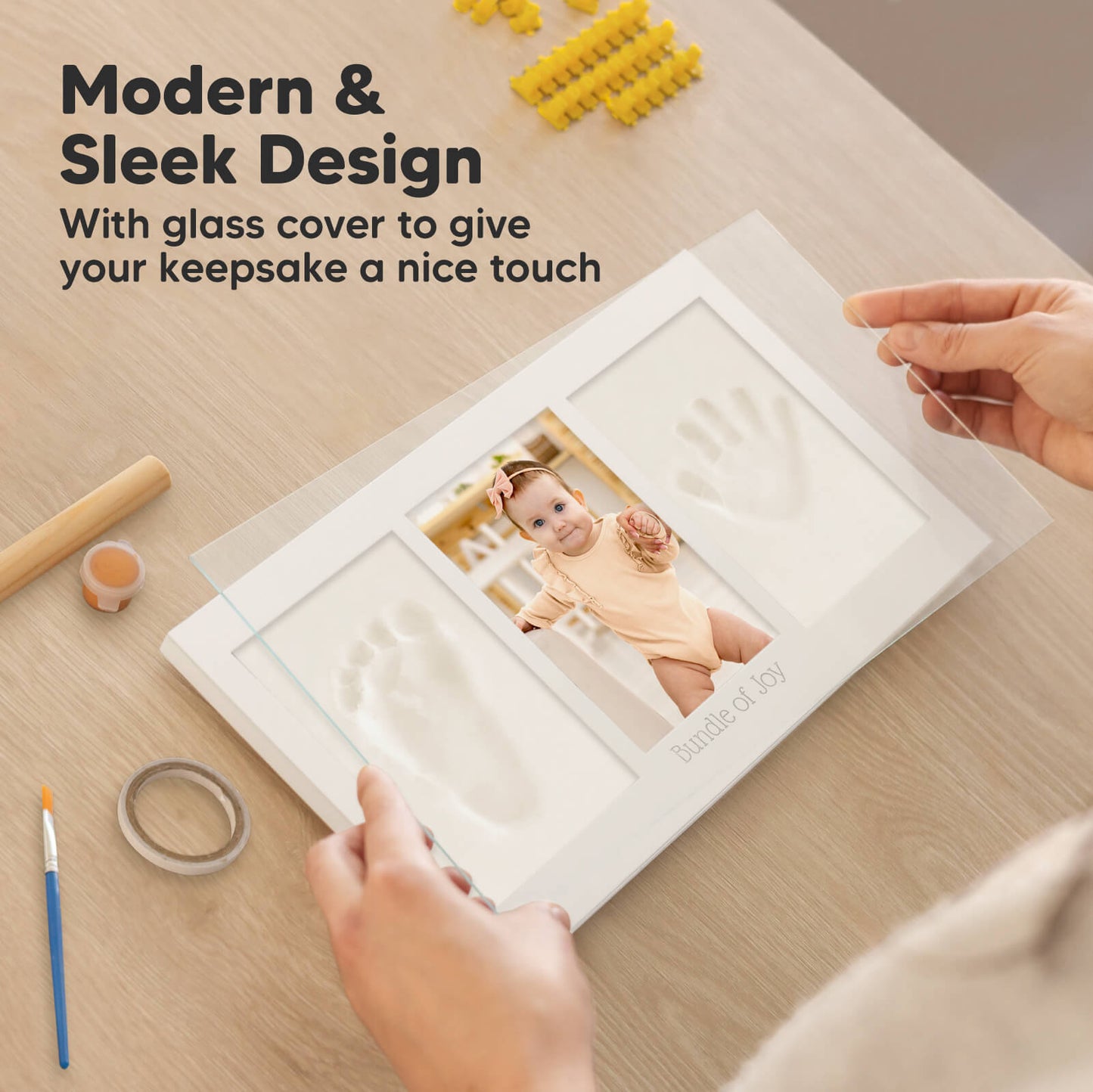 Modern & Sleek Design With glass cover to give your keepsake a nice touch 30512653435066