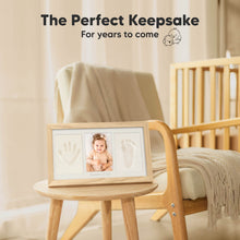 Load image into Gallery viewer, Baby Handprint &amp; Footprint Keepsake Duo Frame (Ash Wood)
