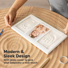 Load image into Gallery viewer, Baby Handprint &amp; Footprint Keepsake Duo Frame (Ash Wood)

