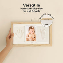Load image into Gallery viewer, Baby Handprint &amp; Footprint Keepsake Duo Frame (Ash Wood)
