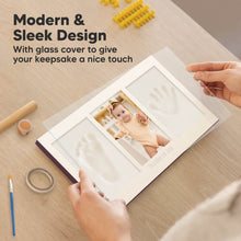 Load image into Gallery viewer, Baby Handprint &amp; Footprint Keepsake Duo Frame (Auburn)
